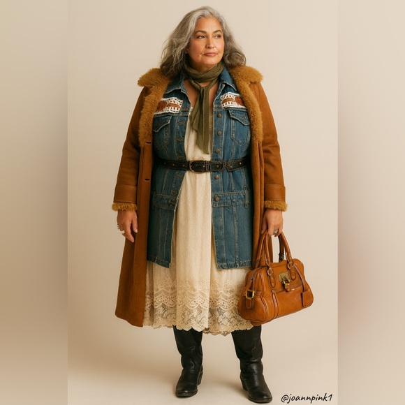 Beautiful up-cycled Jean jacket - Picture 2 of 9